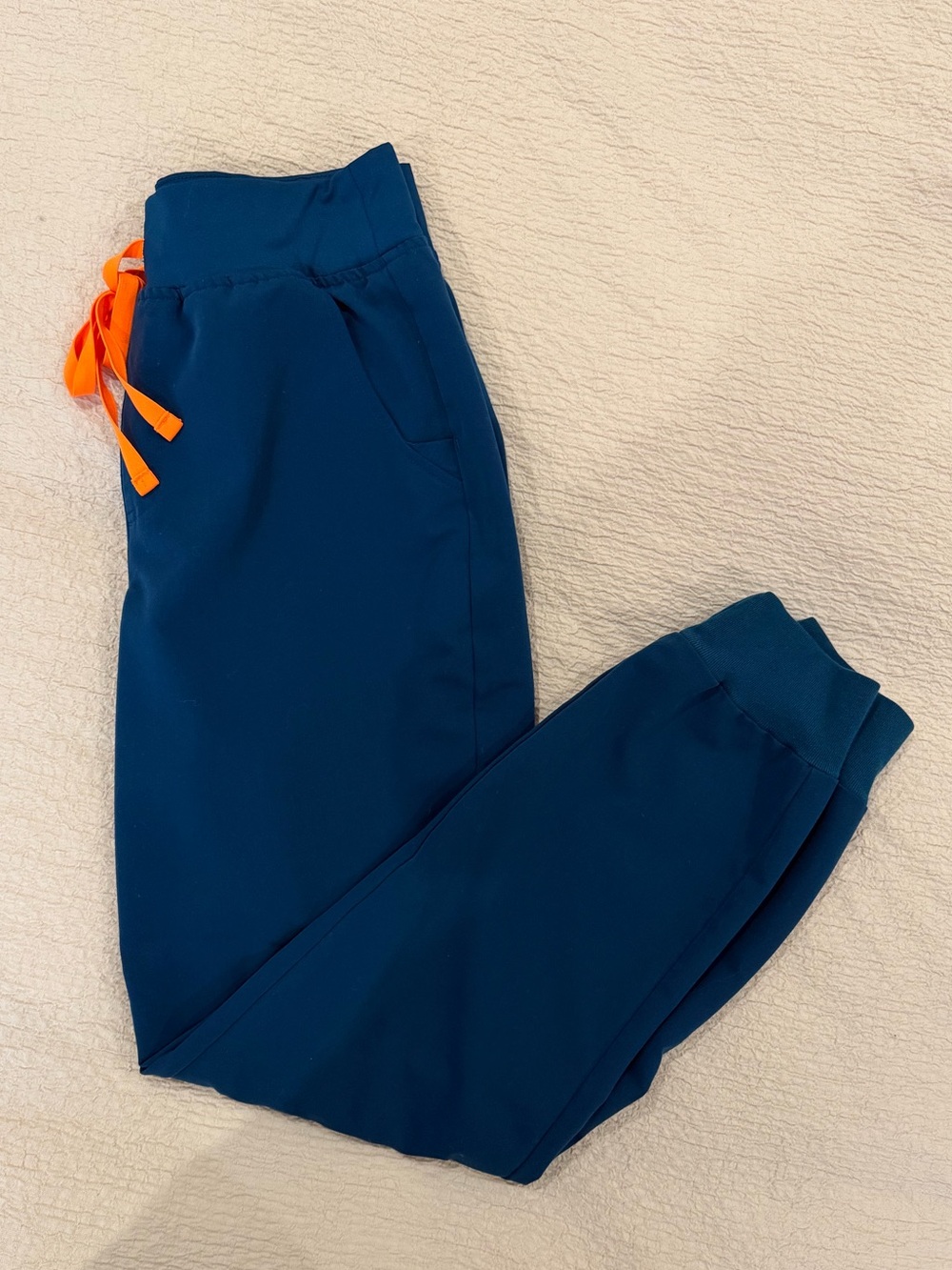 FIGS Zamora Jogger Scrub Pants Small Deep Reef Blue